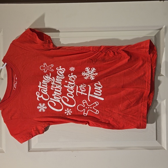 Crazy Dog T-Shirts Tops - Maternity Christmas TShirt Size Small
